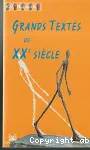Grands textes du XXième siècle